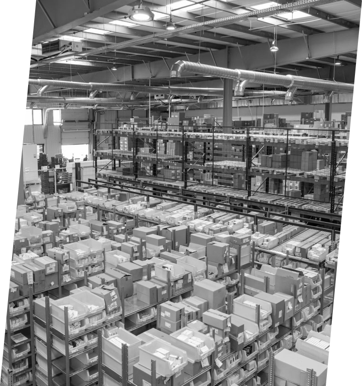 Hero background showing a warehouse